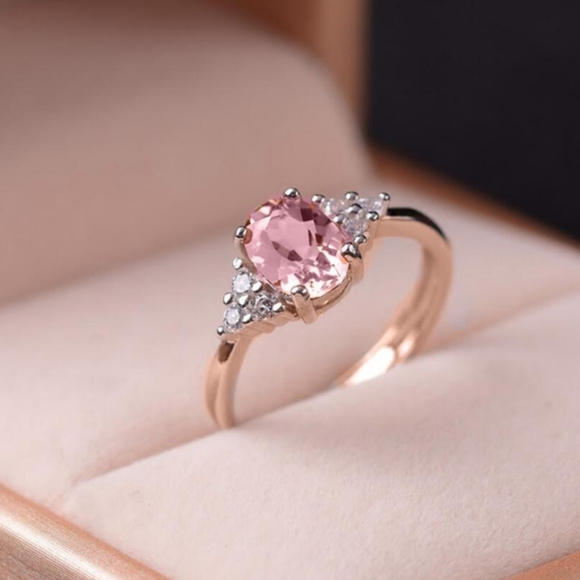 Sparkling Pink CZ Ring - Picture 7 of 7